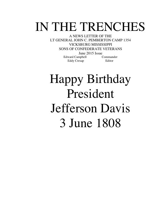 First page of the Jun 2015 newsletter