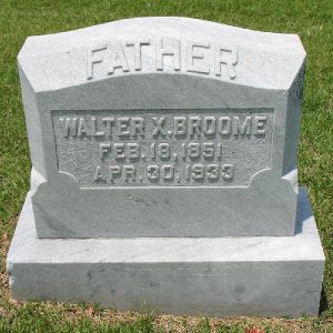 Walter X Broome